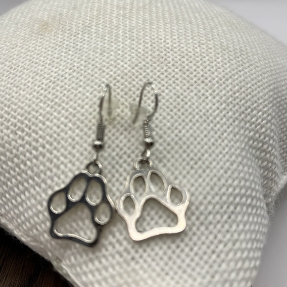 Earrings with Paw Charms Stainless Steel Cute Pet lovers Paws Game-day! Lovers - Picture 7 of 10